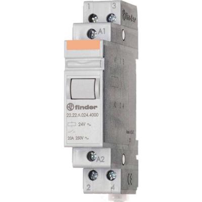 Finder 22.22.8.008.4000 Industrieel relais Nominale spanning: 8 V/AC Schakelstroom (max.): 20 A 2x NO 1 stuk(s)