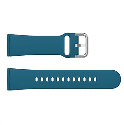 Fitbit Versa 3 & 4 / Sense 1 & 2 - Siliconen bandje - Blauwgroen Fitbit Versa 3 & 4 / Sense 1 & 2 - Siliconen bandje - Blauwgroen