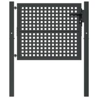 Poort 105x125 cm staal antracietkleurig - thumbnail