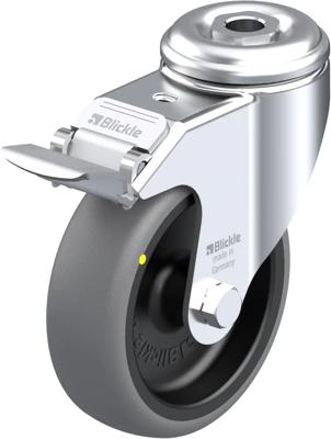 Blickle LKRA-TPA 101G-FI-ELS Zwenkwiel met rem Wieldiameter: 100 mm Draagvermogen (max.): 70 kg 1 stuk(s)