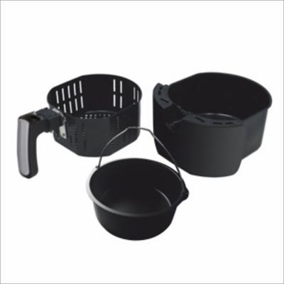 Inventum GF552HL friteuse Enkel 5,5 l Vrijstaand 1700 W Heteluchtfriteuse Zwart, Zilver