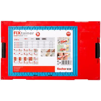 Fischer 541105 FIXtainer - DUOPOWER Plugassortiment 210 stuk(s)
