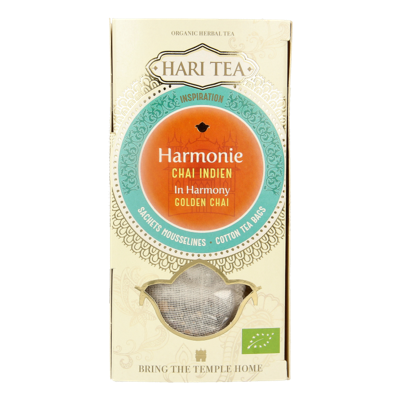 Hari Tea Golden chai in harmony bio 10 Stuks