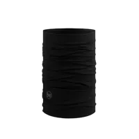 Buff Merino Lightweight Nekwarmer Black one size - thumbnail