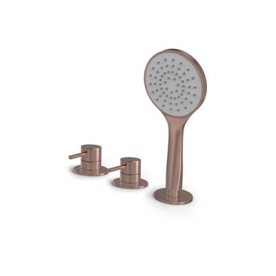 Hotbath Buddy Badrandcombinatie - één hendel mengkraan - Geborsteld koper PVD B175BCP