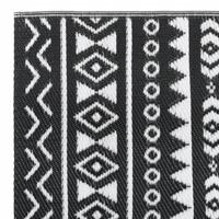 Buitenkleed ARAKIL 80x250 cm polypropeen zwart - thumbnail