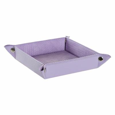 Valet Tray DKD Home Decor Lila Romantiek 20 x 20 x 4 cm