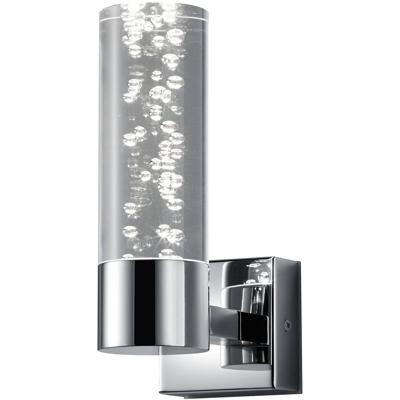 LED Wandlamp - Trion Balo - 1-lichts - 3W - Warm Wit 3000K - Rond - Glans Chroom - Aluminium - OSRAM LEDs
