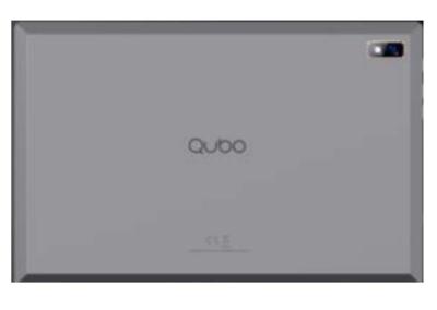 Qubo T104 tablet met 4G-connectiviteit, 10,1 inch 4 GB RAM 64 GB ROME grijs, incl. hoes