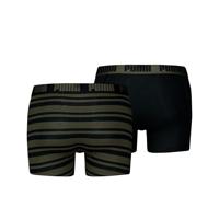 Puma Boxershorts Everyday Heritage Stripe 2-pack Forest Night Tonal-XL - thumbnail