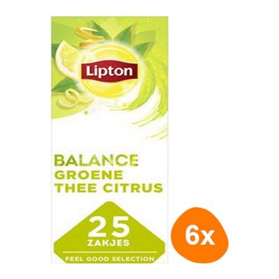 Lipton - Feel Good Selection Groene Thee Citrus - 6x 25 zakjes