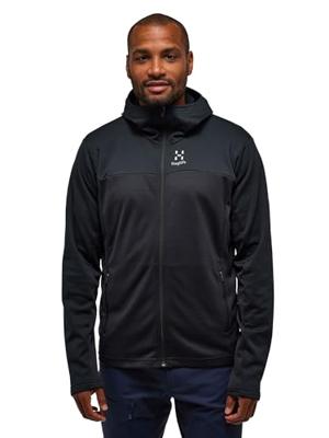 Haglofs Lark Mid Hood Fleece Heren True Black M