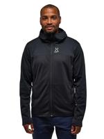 Haglofs Lark Mid Hood Fleece Heren True Black M - thumbnail