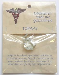 Steengoed Hanger gezondheidssteen topaas 1 Stuks