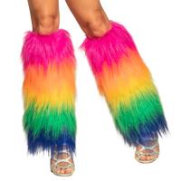 Rainbow Pluche Beenwarmers - thumbnail