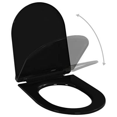 VidaXL Toiletbril soft-close met quick-release ontwerp zwart VidaXL Toiletbril soft-close met quick-release ontwerp zwart