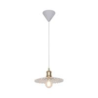 Hanglamp glas Torino E27 Ribbel 24 cm Retro - thumbnail