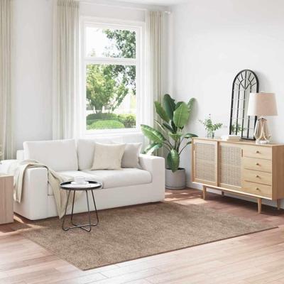 Antislip Shaggy Tapijt Bruin 160 x 230 cm PP