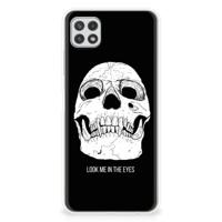 Silicone Back Case Samsung Galaxy A22 5G Skull Eyes - thumbnail