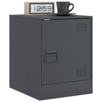 Nachtkastjes 2 st 34,5x39x44 cm staal antracietkleurig - thumbnail