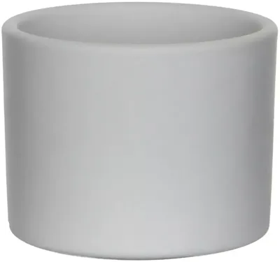 Mica Decorations bloempot Era rond 12x10cm lichtgrijs mat