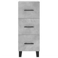Dressoir 34,5x34x90 cm bewerkt hout betongrijs - thumbnail