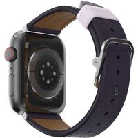 OtterBox Symmetry Cactus Leather horlogeband voor Apple Watch 46mm/45mm/44mm, vervangende duurzame, zachte band voor Apple Watch, Purper - thumbnail