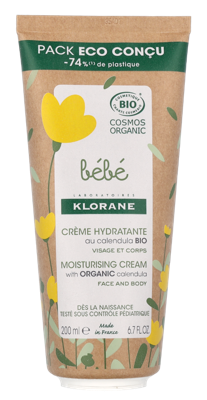 Klorane Bebe Bio Moisturising Cream 200 ml Vochtinbrengende crème Klorane Bebe Bio Moisturising Cream 200 ml Vochtinbrengende crème