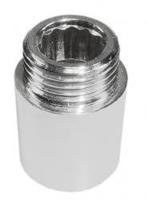 Riko verlengkoppeling 3/8" x 10 mm chroom - thumbnail