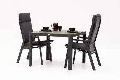 Trestino diningset gironde 100 frazer antraciet