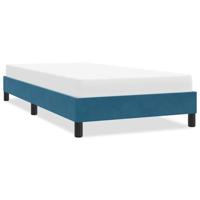 Bedframe zonder matras 100x220 cm fluweel donkerblauw - thumbnail