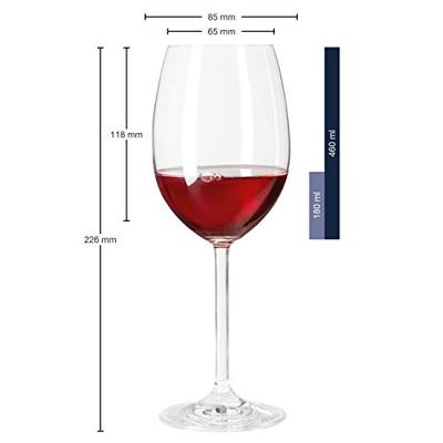 Leonardo Rode Wijnglazen Daily - 460 ml - 6 stuks