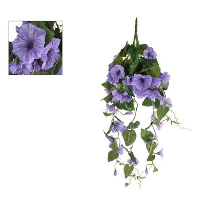 Overige Merken Kunsttak petunïa 79 cm paars/groen