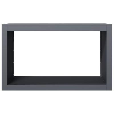 Haardhoutrek 100x40x60 cm staal antracietkleurig