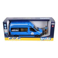 Bruder Mercedes Sprinter camper met bestuurder - blauw - thumbnail