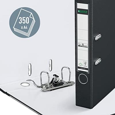 Leitz 180° ordner, A4, uit PP, rug van 5 cm, zwart Leitz 180° ordner, A4, uit PP, rug van 5 cm, zwart