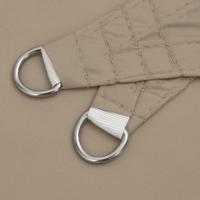 VidaXL Zonnescherm vierkant 3,6x3,6 m oxford stof taupe - thumbnail