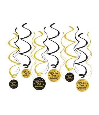 Classy party swirls pensioen | 6 stuks