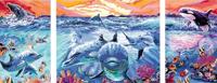 Ravensburger CreArt dolphins at sunset - thumbnail