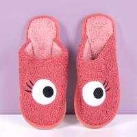 Roze sloffen met ogen - thumbnail