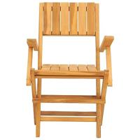 Tuinstoelen inklapbaar 2 st 55x61x90 cm massief teakhout - thumbnail