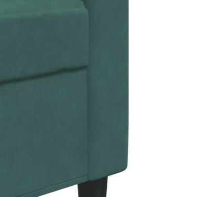 Fauteuil 60 cm fluweel donkergroen