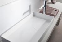 SSI Design Solid Joy rechthoekige waskom 100x37.5x11cm mat wit - thumbnail