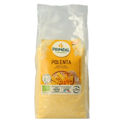 Primeal Polenta voorgekookte maisgriesmeel bio 500 Gram