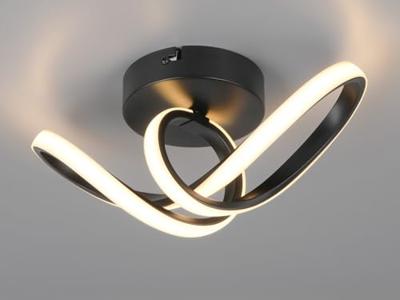 Trio Moderne plafondlampRusa zwart - R63541132