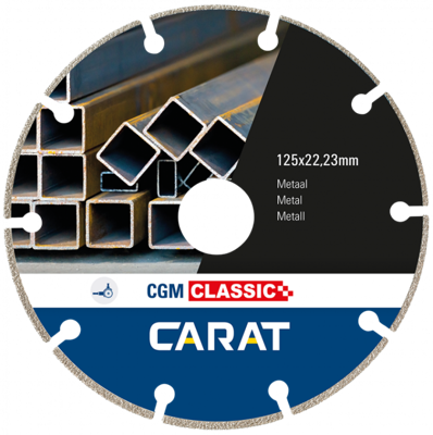 Carat Doorslijpschijf voor metaal | 125X22,23 mm | CGM Classic - CGMC125300 Carat Doorslijpschijf voor metaal | 125X22,23 mm | CGM Classic - CGMC125300