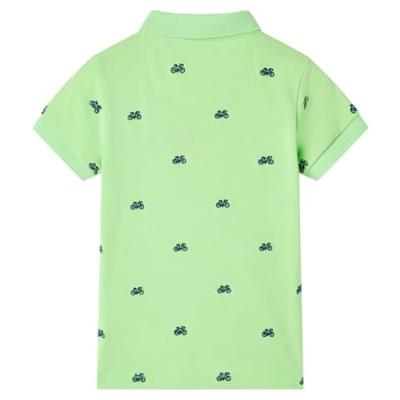 Kinderpoloshirt 92 neongroen