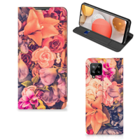 Samsung Galaxy A42 Smart Cover Bosje Bloemen - thumbnail