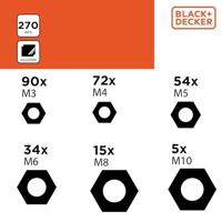 Set Bouten Black & Decker 270 Onderdelen - thumbnail