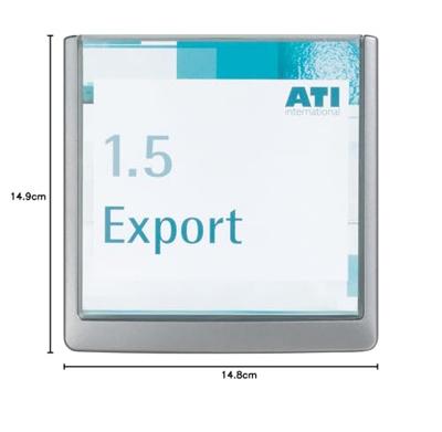 Durable Click Sign deurnaamhouder, ft 14,9 x 14,8 cm, grijs